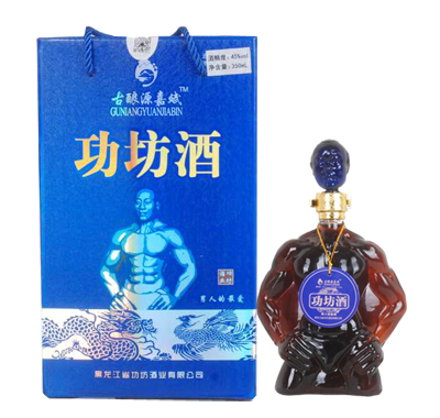 男人保健滋补45度功坊酒(五星)350ml盒装