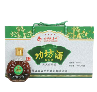 45度功坊酒(三星)100mlX6瓶